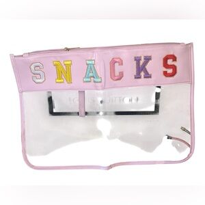 NWOT clear plastic pouch or travel bag.